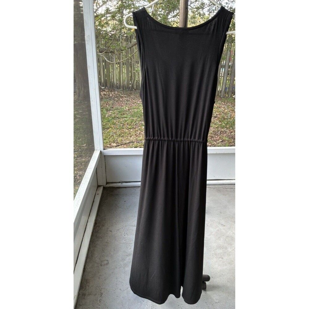 Eileen Fisher 1X Jersey Tank Dress Easy Fit Full Length Pockets Capsule Minimal - Picture 4 of 6